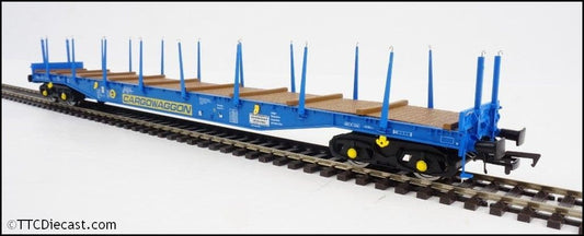 Heljan 5110 Cargowaggon IGA Bogie Flat 33 80 4647 034 Blue, OO Gauge