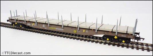 Heljan 5115 Cargowaggon IGA Bogie Flat RailAdventure Barrier Set (2) , OO Gauge