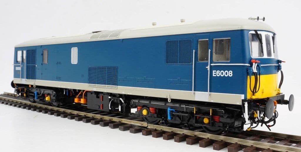 Heljan 7300 Class 73 E6008 BR Blue SYP/Grey Solebar Weathered, O Gauge