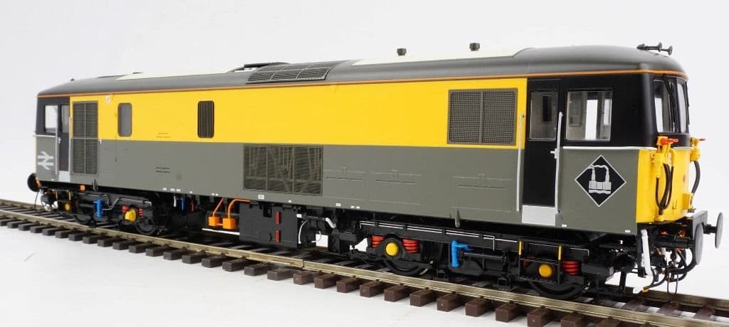 Heljan 7305 Class 73 BR Civil Engineers Grey/Yellow Unnumbered , O Gauge