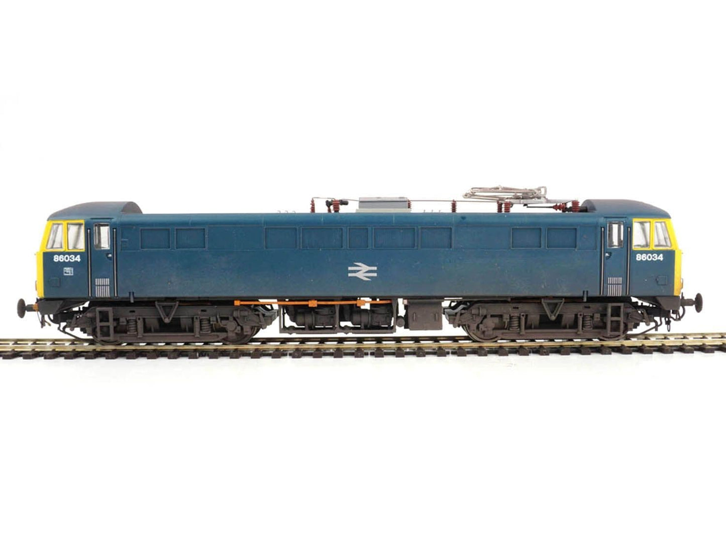 Heljan 8656 Class 86 BR Rail blue 86034 BR logo, FYE - weathered, OO Gauge *LAST FEW*