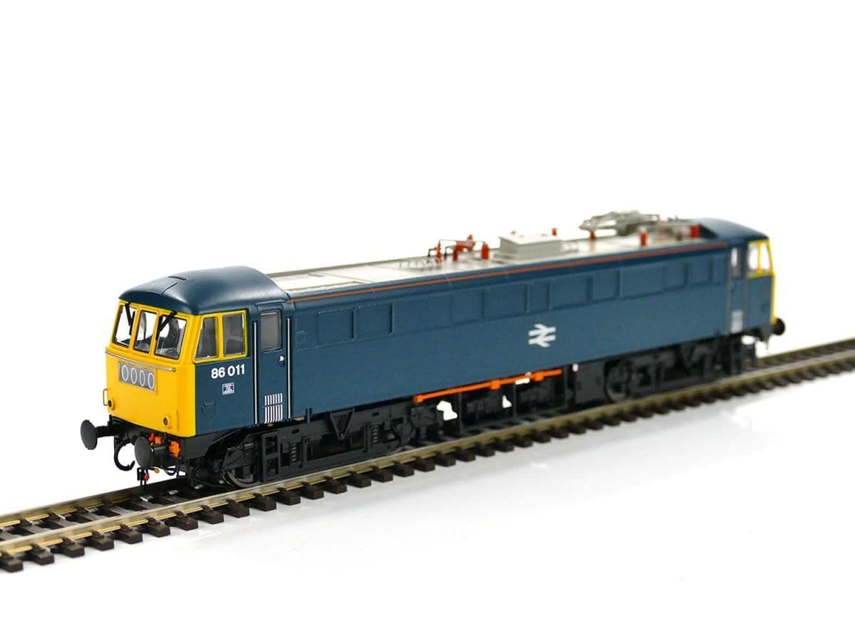 Heljan 8659 Class 86 011 BR Blue FYE w/Orange Cantrail Stripe - OO Gauge