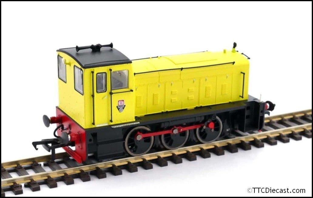 Heljan 9770 Ruston & Hornsby 165DE 0-6-0 Industrial Yellow, OO Gauge - LAST FEW