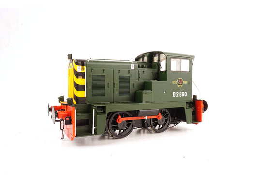 Heljan 2871 Class 02 D2860 BR Green w/Wasp Stripes, O Gauge