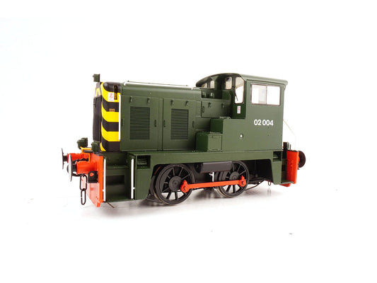 Heljan 2872 Class 02 004 BR Green no Logo Weathererd, O Gauge