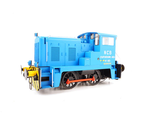 Heljan 2876 Class 02 ND3 (ex-D2862) NCB Staffordshire Area Pale Blue, O Gauge