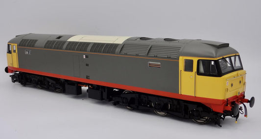 Heljan 4862 Class 47 in Railfreight Red Stripe grey - unnumbered, O Gauge