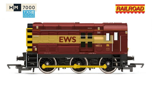 Hornby R30430TXS RailRoad with Sound EWS Class 08 08512, OO Gauge - PRE ORDER £103.49