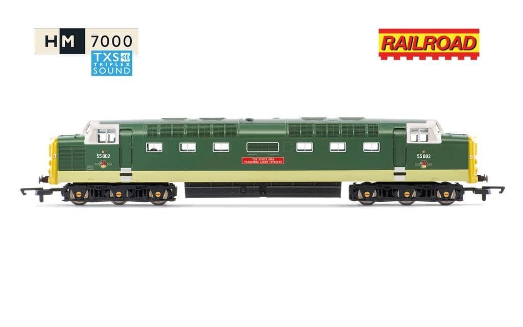 Hornby R30438TXS RailRoad c/w sound BR Class 55 55002 KOYLI, OO Gauge - PRE ORDER £116.99