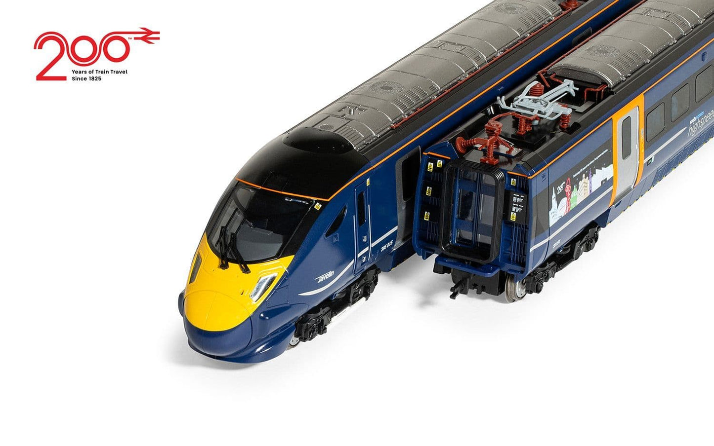 Hornby R30442 Rail 200 Southeastern Class 395 4 Car Train Pack 395015, OO Gauge