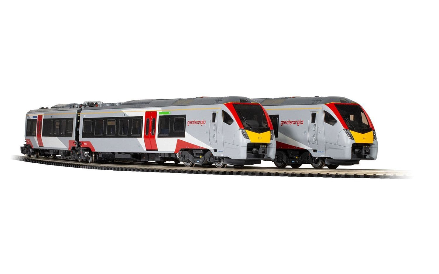 Hornby R3964A Greater Anglia, Class 755/4 'Flirt' 4 Car Train Pack - Era 11