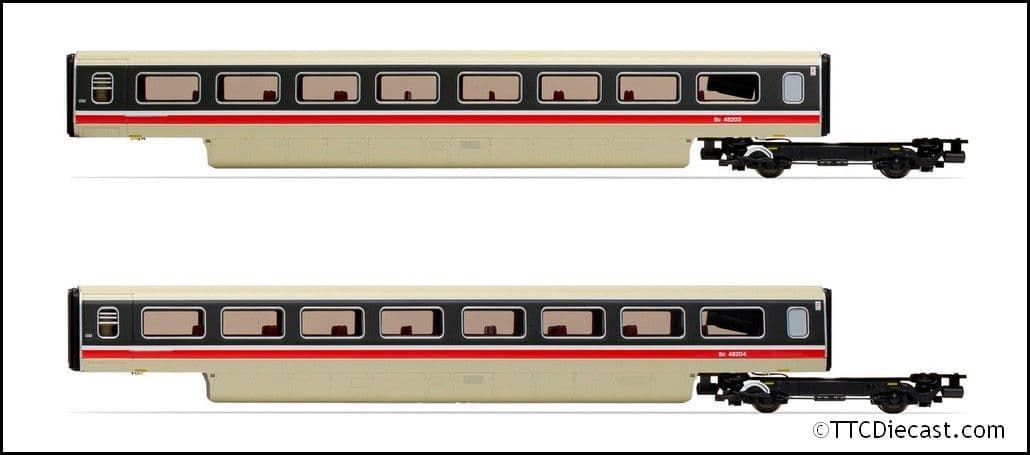 Hornby R40011 BR, Class 370 APT 2-car TS Coach Pack, 48203 + 48204 - Era 7, OO Gauge *LAST FEW*