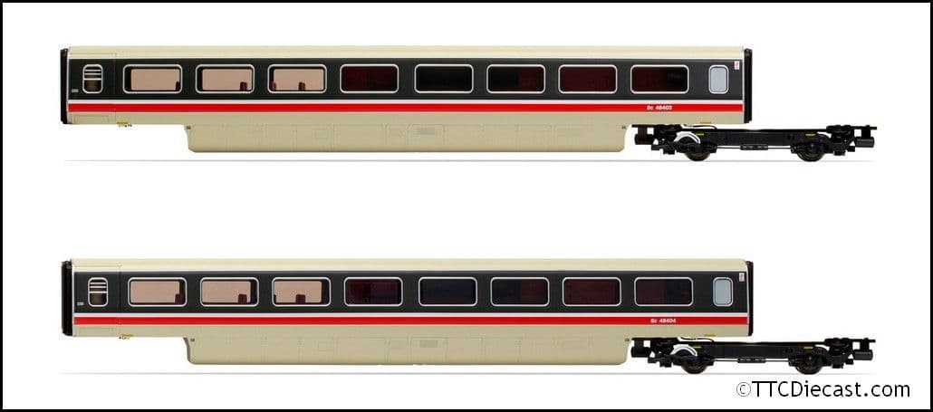 Hornby R40012 BR, Class 370 APT 2-car TRBS Coach Pack, 48403 + 48404 - Era 7, OO Gauge