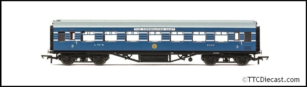 Hornby R40056B LMS, Stanier D1981 Coronation Scot 57' RTO, 9006 - Era 3 - OO Gauge