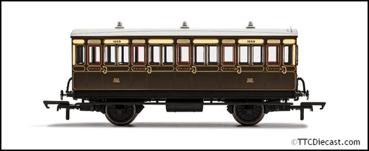 Hornby R40066 GWR, 4 Wheel Coach, 3rd Class, 1889 - Era 2/3 *LAST FEW*