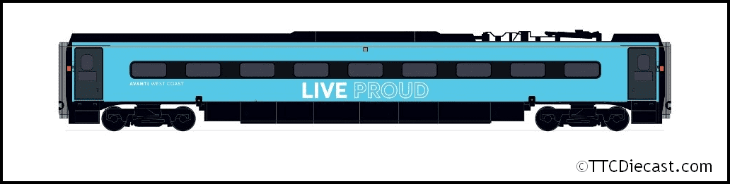 Hornby R40196 Avanti West Coast, Pendolino Pantograph Standard Buffet (PTSRMB), *LAST FEW*