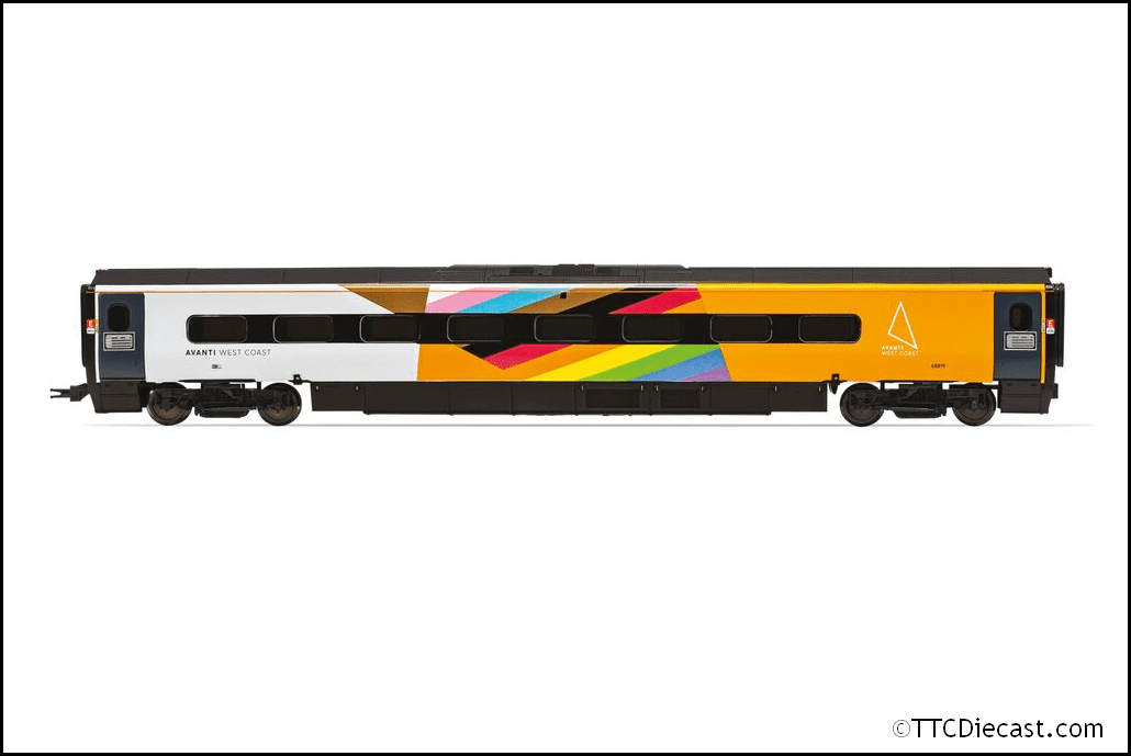 Hornby R40197 Avanti West Coast, Pendolino Trailer Standard (TS), Pride Livery *LAST FEW*