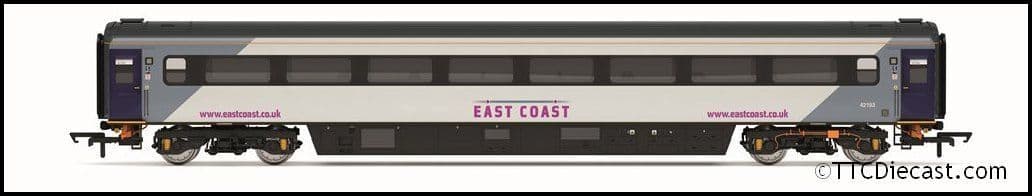 Hornby R40247 East Coast, Mk3 Trailer Standard, 42193 - Era 10, OO Gauge *LAST FEW*