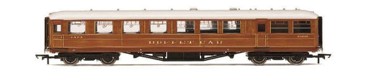 Hornby R40455 LNER Gresley Corridor Teak Coaches Buffet 21609, OO Gauge