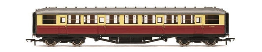 Hornby R40458 BR Gresley Corridor Crimson and cream 3rd class E11010E, OO Gauge
