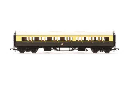 Hornby R40467 GWR Collet Coaches Corridor Composite LH 6521, OO Gauge