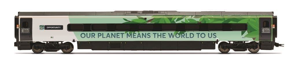 Hornby R40482 Avanti West Coast 390 Climate change Coach pack 2 68921 + 68821, OO Gauge