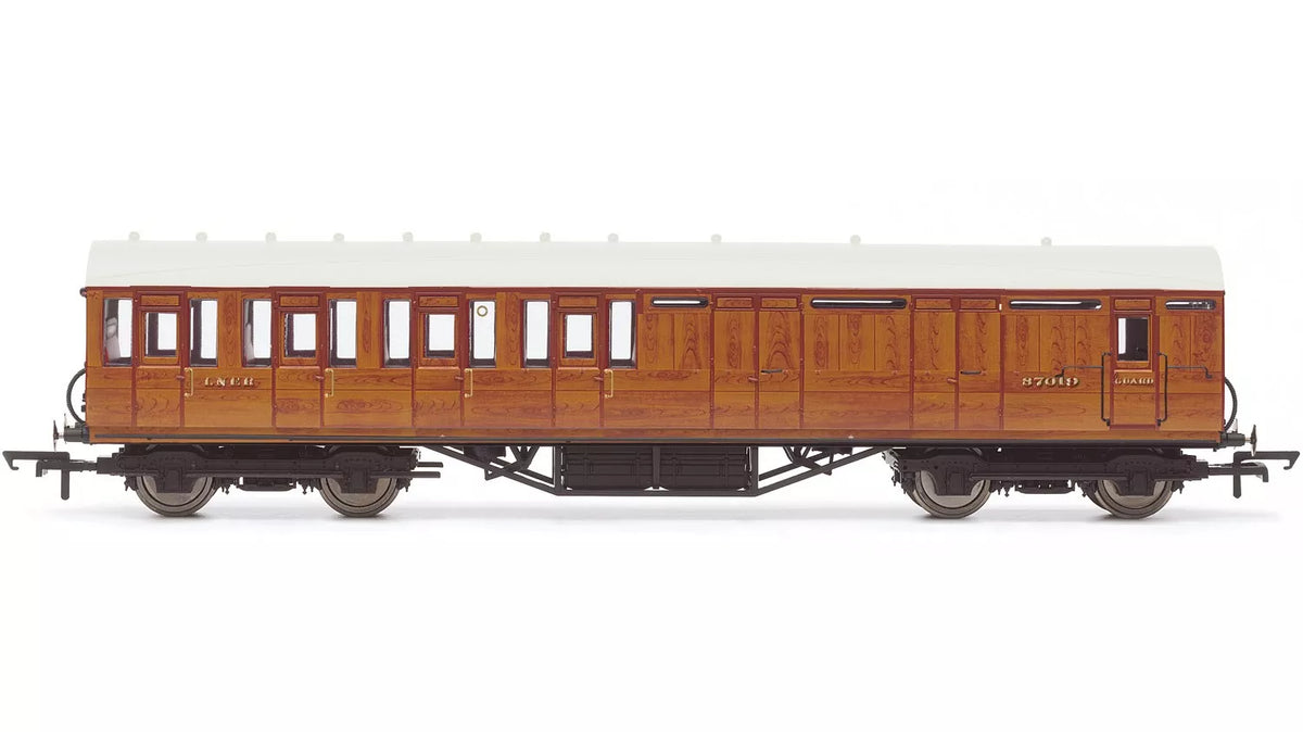 Hornby R4574A LNER Thompson Non-corridor 3rd Class Brake Coach, 87019, Teak, OO Gauge  *LAST ONE**