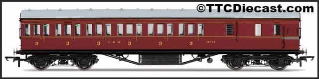 Hornby R4677 LMS Non-Corridor 57' Third Class Brake Coach - LAST ONE.