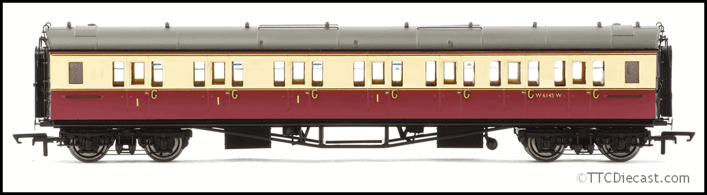Hornby R4688A BR, Collett 'Bow - Ended' Corridor Composite (R/Hand), W6145W *LAST FEW*