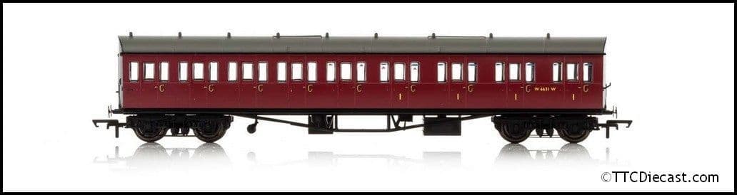 Hornby R4879A BR, Collett 57' Bow Ended E131 9 Compart / Compo (RH) - LAST ONE.