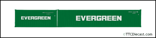 Hornby R60042 Evergreen, Container Pack, 1 x 20 and 1 x 40 Containers - Era 11 *LAST FEW*