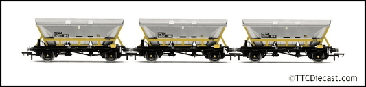 Hornby R60067 HFA Hopper Wagons, Three Pack, BR Coal Sector - Era 8, OO Gauge *LAST FEW*