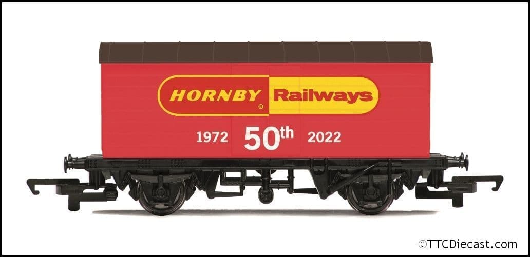 Hornby R60086 Hornby Railways 50th Anniversary Wagon, 1972 - 2022, OO Gauge *LAST FEW*