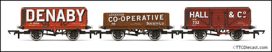 Hornby R60104 3 * Wagon Pack, Denaby Colliery, Leicester Co-Op, Hall & Co Era 3