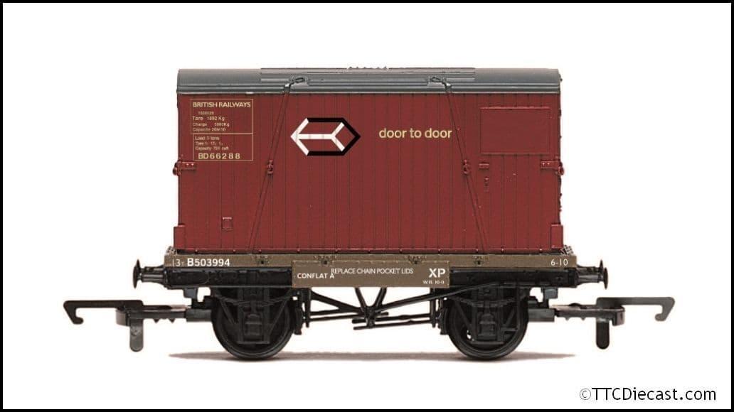 Hornby R60108 British Railways, Conflat A - Era 4, OO Gauge *LAST FEW*