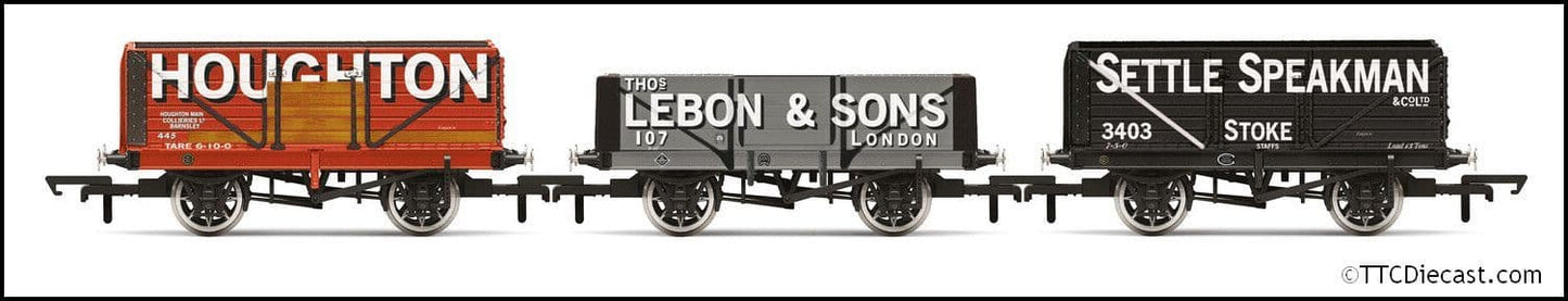 Hornby R60116 3 * Wagon Pack, Houghton Main, Thos. Lebon & Sons, Settle Speakman, OO Gauge