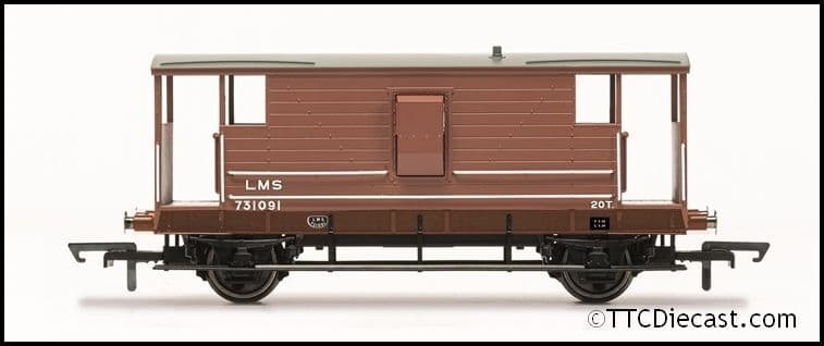 Hornby R60121 20T Brake Van, LMS - Era 2, OO Gauge *LAST FEW*