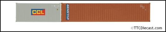 Hornby R60127 CCL & Genstar, Container Pack, 1 x 20' and 1 x 40' Era 11, OO Gauge