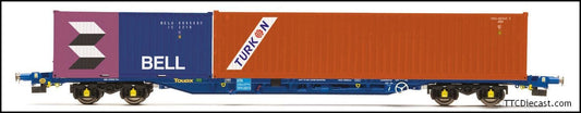 Hornby R60224 Touax, KFA Container Wagon with 2 Containers *LAST FEW*