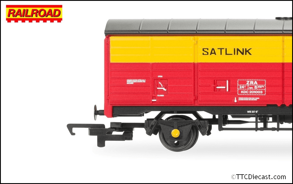 Hornby R60229 RailRoad Satlink Western, 45t ZRA Closed Van, KDC201003 Era 8 - OO Gauge