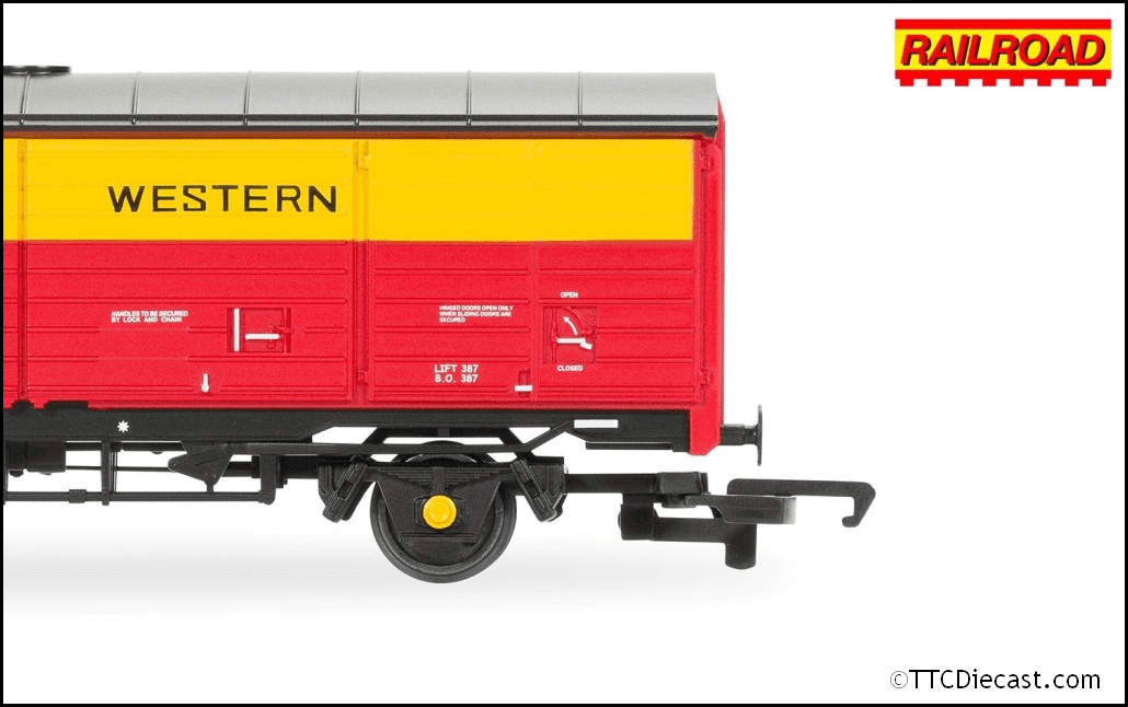 Hornby R60229 RailRoad Satlink Western, 45t ZRA Closed Van, KDC201003 Era 8 - OO Gauge