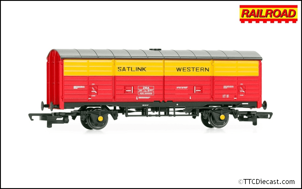 Hornby R60229 RailRoad Satlink Western, 45t ZRA Closed Van, KDC201003 Era 8 - OO Gauge