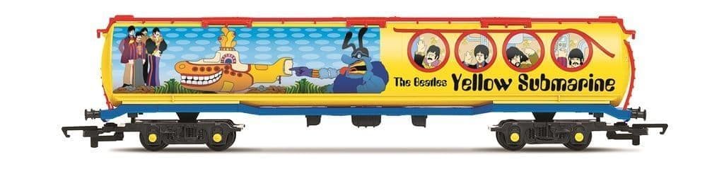 Hornby R60314 The Beatles Yellow Submarine 100T Tanker Wagon, OO Gauge - PRE ORDER £26.99