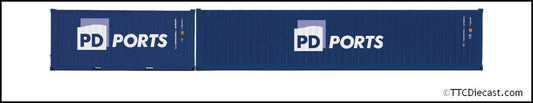 Hornby R6998 PD Ports, Container Pack, 1 x 40' and 1 x 20' Containers Era 11 OO Gauge *LAST FEW*