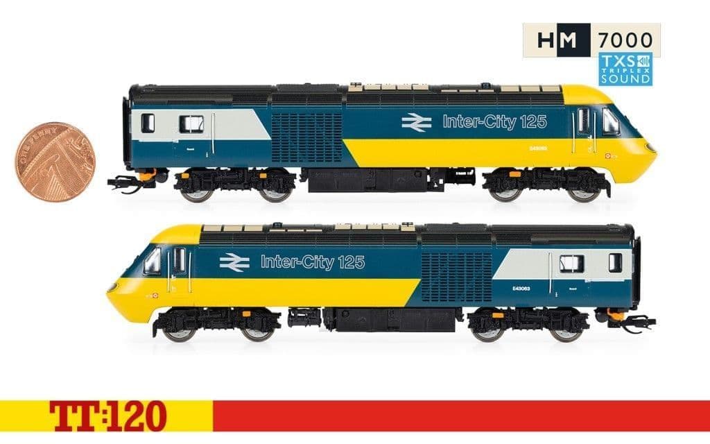 Hornby TT3021TXSM BR Class 43 HST Digital Train Pack (Sound Fitted) - TT120 Gauge LAST ONE