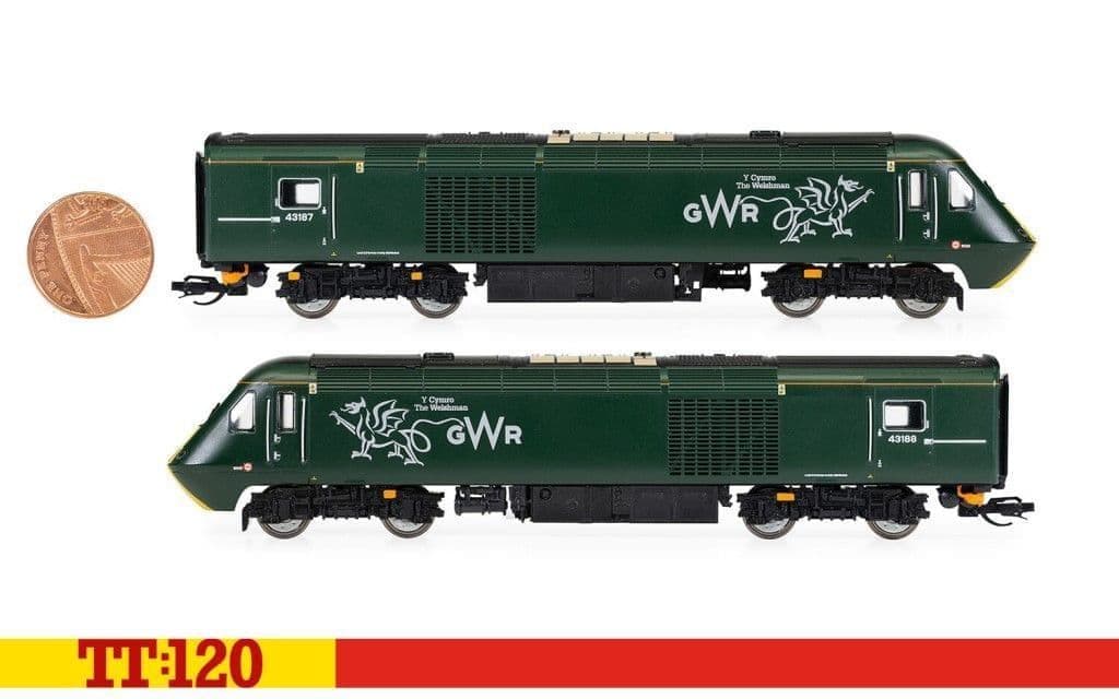 Hornby TT3023M GWR, Class 43 HST Train Pack - TT120 Gauge