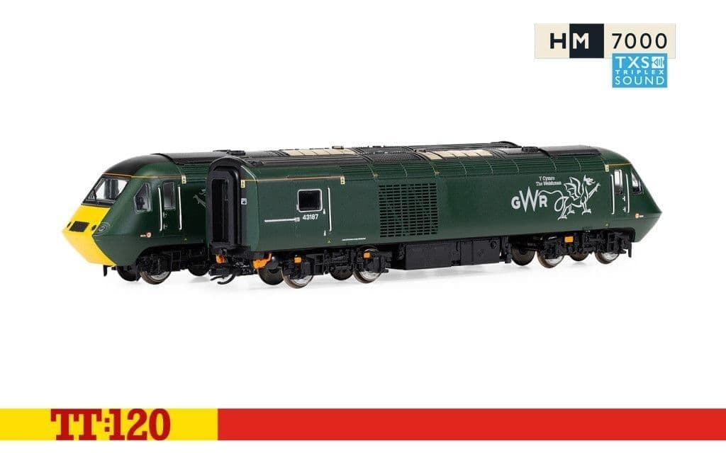 Hornby TT3023TXSM GWR Class 43 HST Digital Train Pack (Sound Fitted) - TT120 Gauge