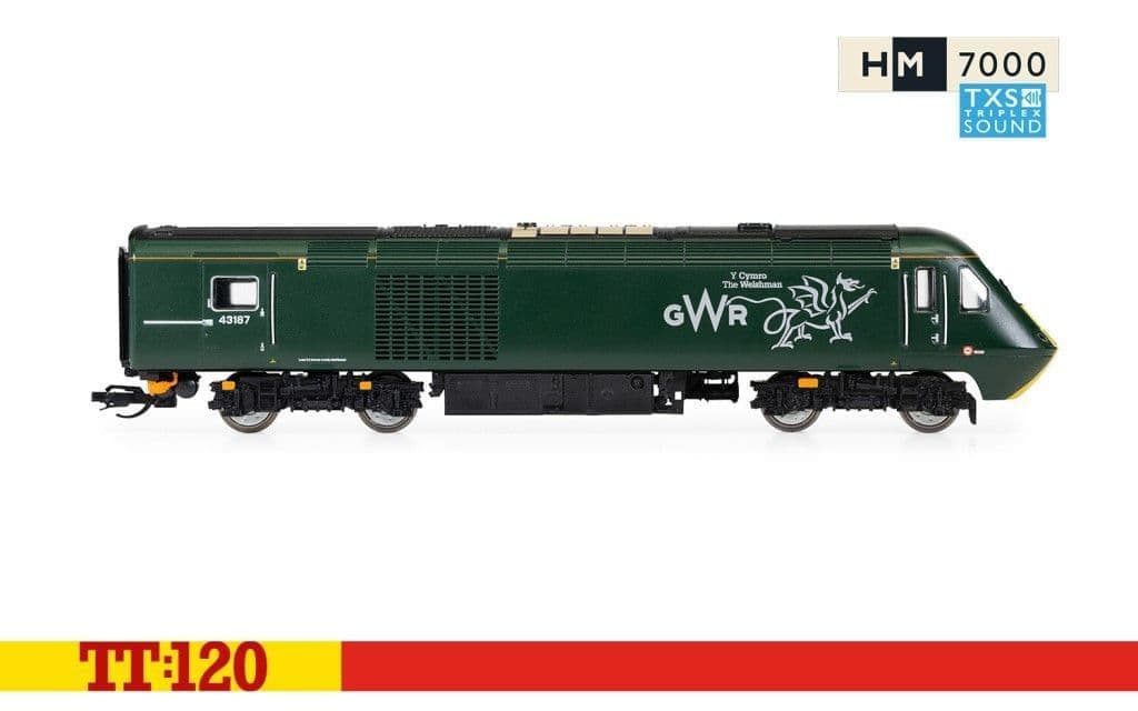 Hornby TT3023TXSM GWR Class 43 HST Digital Train Pack (Sound Fitted) - TT120 Gauge