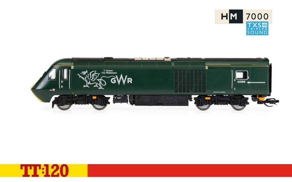 Hornby TT3023TXSM GWR Class 43 HST Digital Train Pack (Sound Fitted) - TT120 Gauge