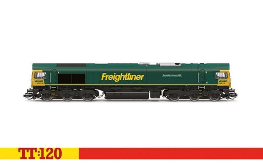 Hornby TT3031M Freightliner Class 66 Derek W Johnson MBE 66619  1/120 Scale *PRE ORDER £143.99*